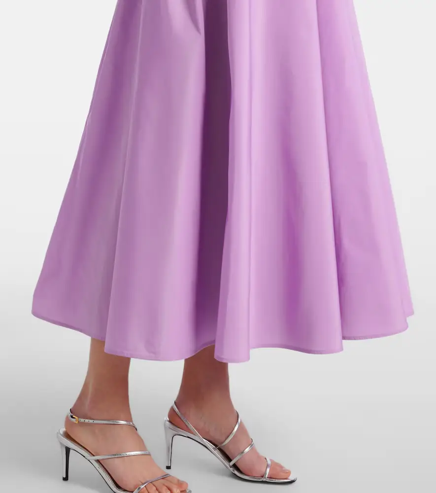 Patou Gathered faille midi dress | Thumbnail 2 Patou Gathered faille midi dress | Thumbnail 2