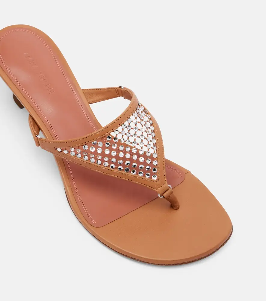 Amina Muaddi Cameron 45 embellished thong sandals | Thumbnail 4 Amina Muaddi Cameron 45 embellished thong sandals | Thumbnail 4