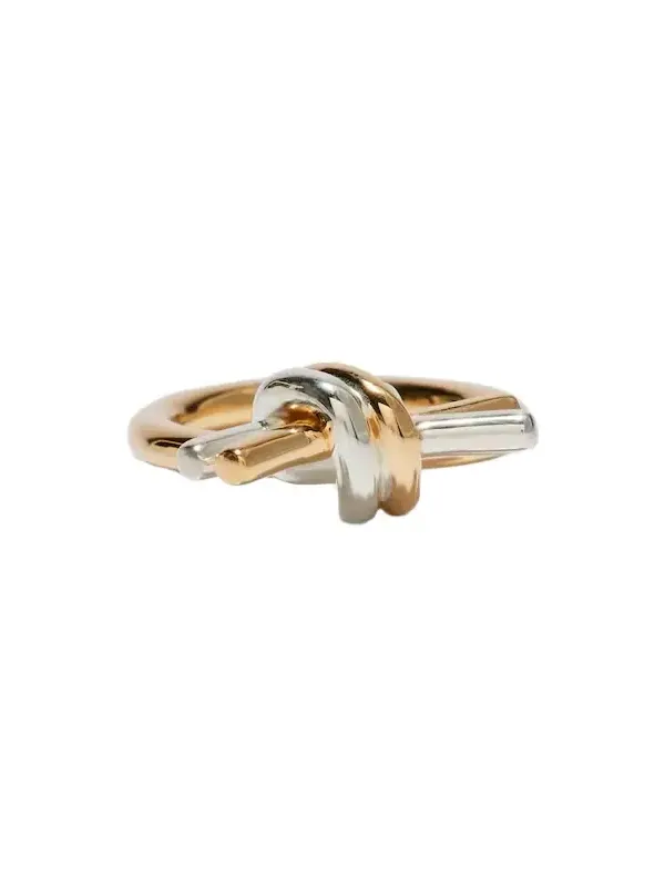 Knot gold-plated sterling silver ring
