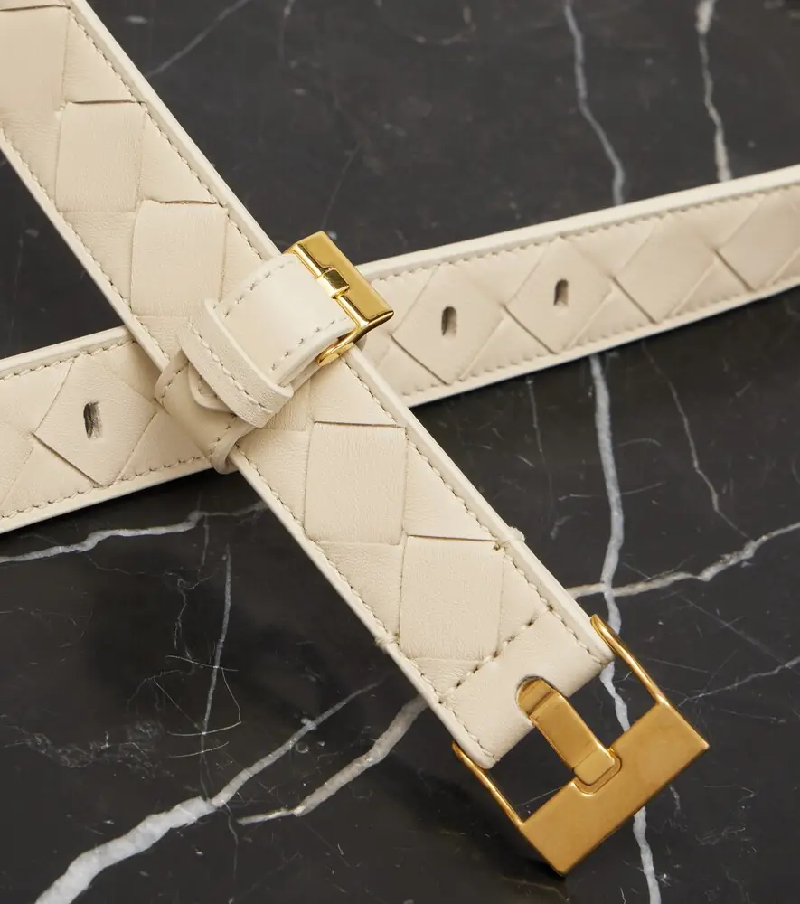 Bottega Veneta Intrecciato leather belt | Thumbnail 2