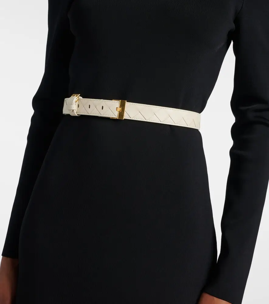 Bottega Veneta Intrecciato leather belt | Thumbnail 3