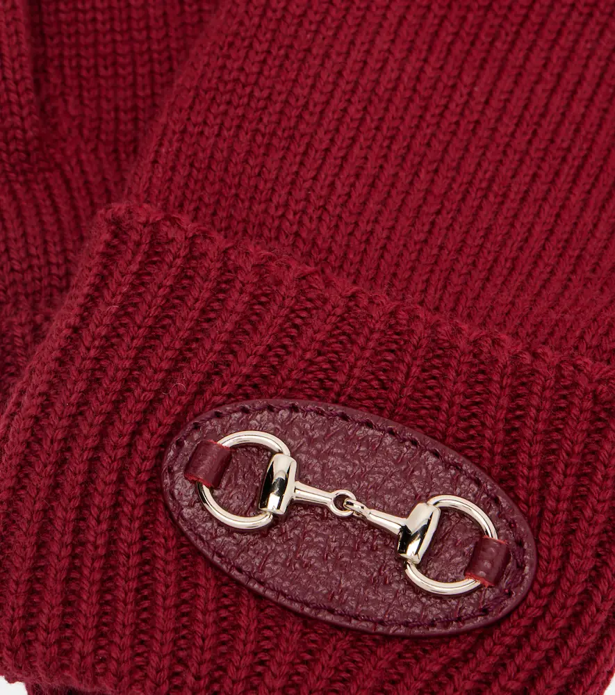Gucci Horsebit ribbed-knit wool gloves | Thumbnail 2 Gucci Horsebit ribbed-knit wool gloves | Thumbnail 2