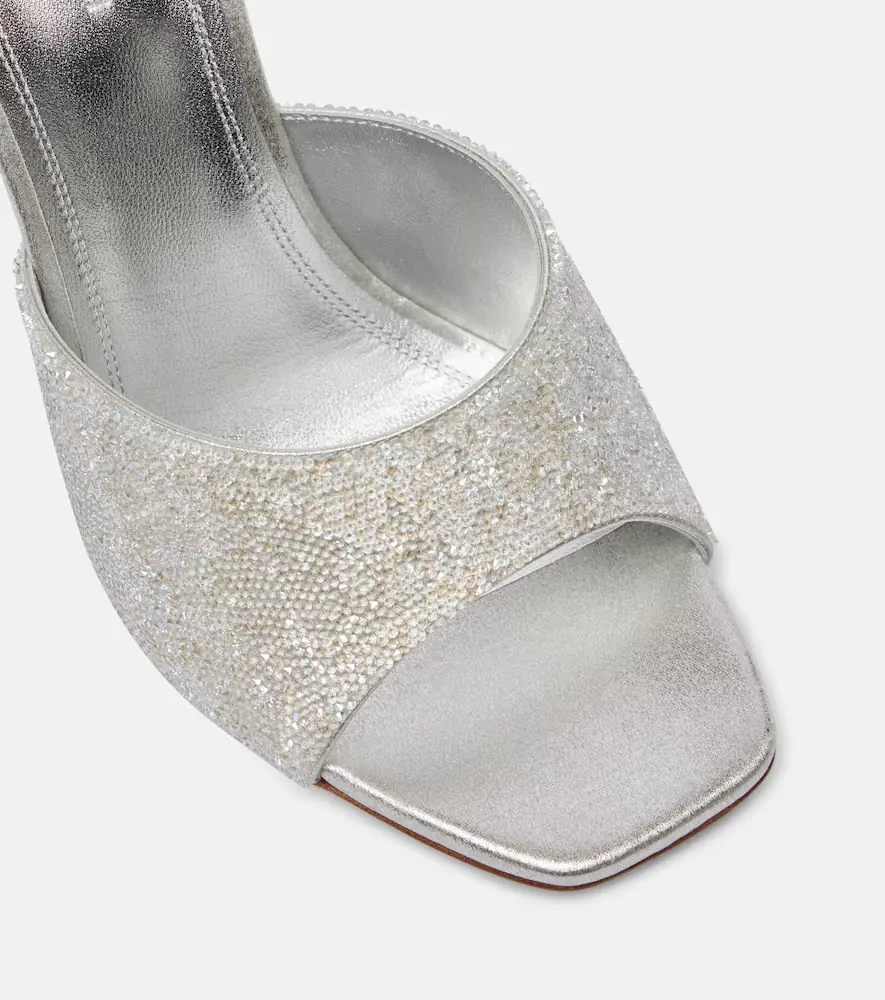 Amina Muaddi Lupita 95 embellished leather mules | Thumbnail 2 Amina Muaddi Lupita 95 embellished leather mules | Thumbnail 2