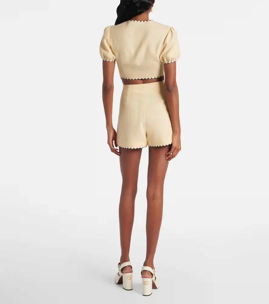 Valentino Garavani Escape floral embroidered shorts | Thumbnail 3