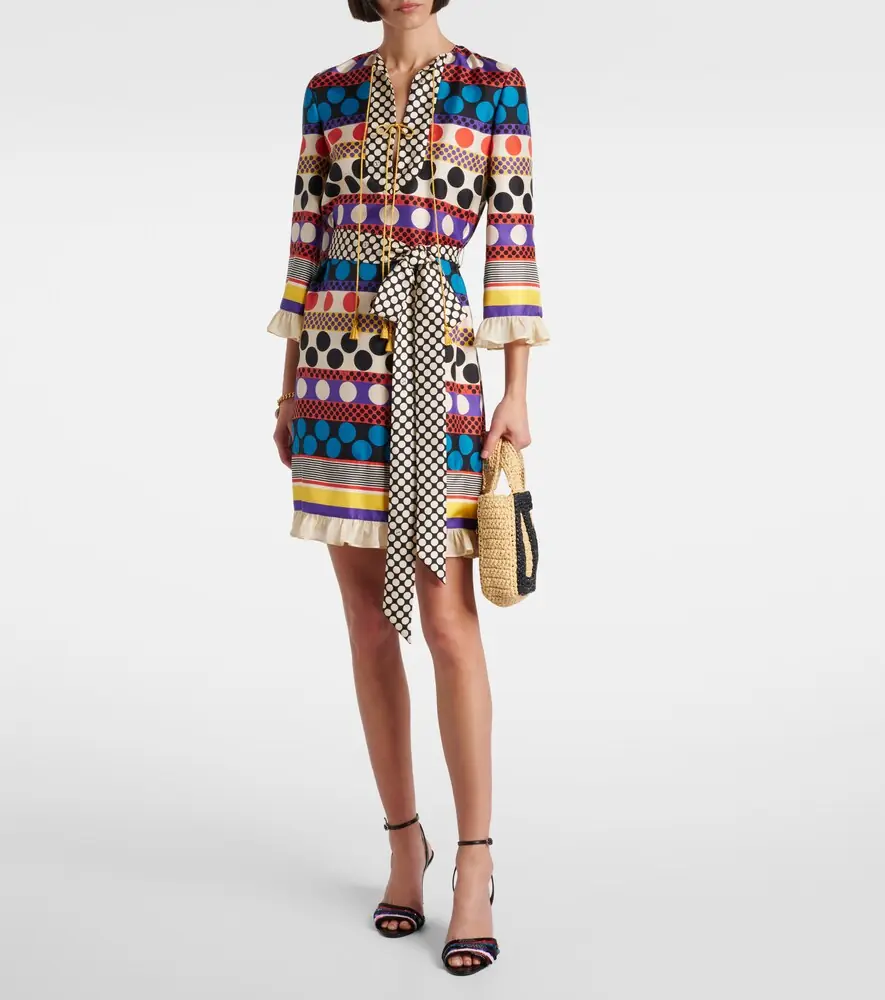 Valentino Garavani Escape polka-dot silk minidress | Thumbnail 4