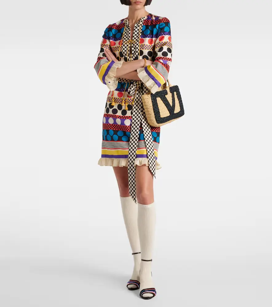Valentino Garavani Escape polka-dot silk minidress | Thumbnail 5