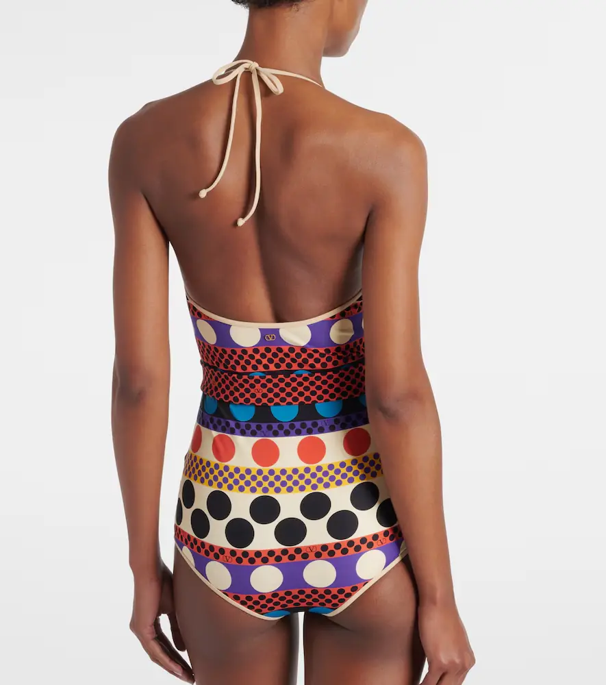 Valentino Garavani Escape belted polka-dot swimsuit | Thumbnail 4 Valentino Garavani Escape belted polka-dot swimsuit | Thumbnail 4