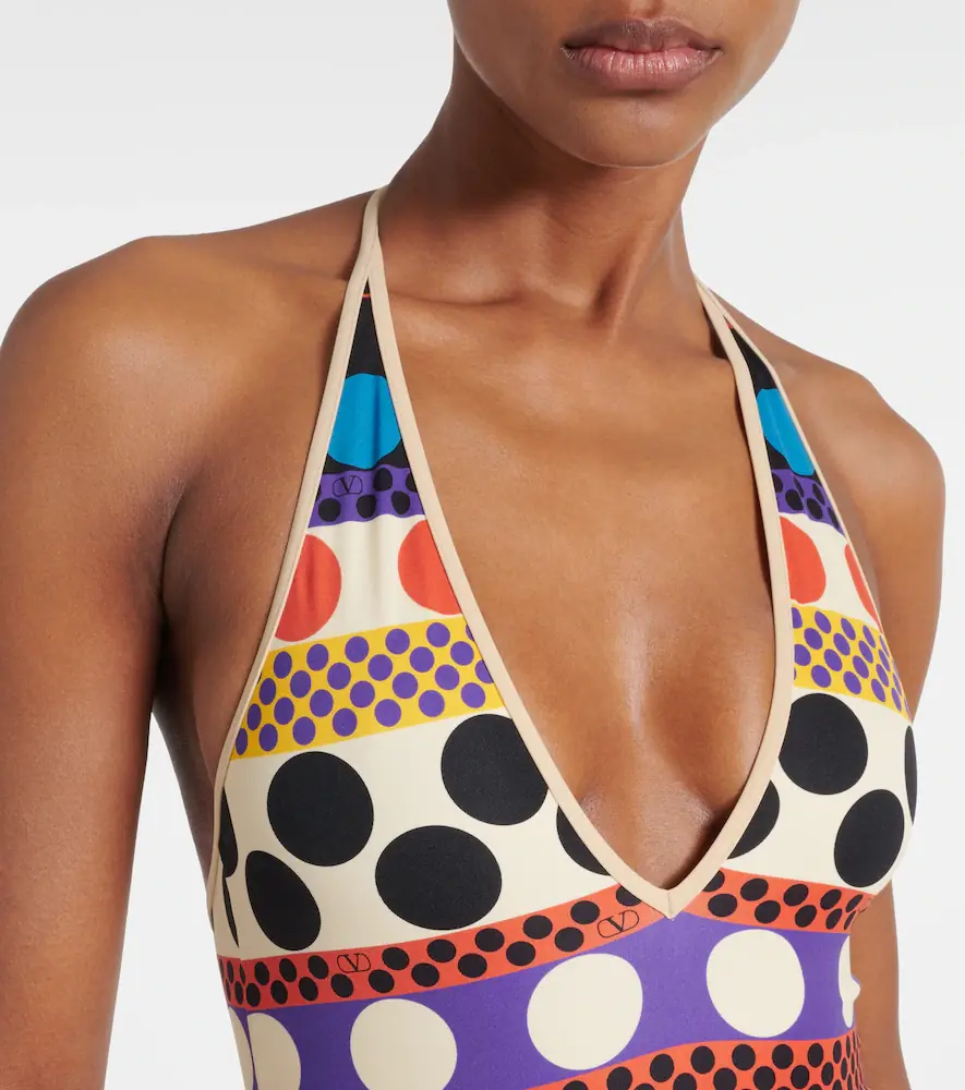 Valentino Garavani Escape belted polka-dot swimsuit | Thumbnail 5 Valentino Garavani Escape belted polka-dot swimsuit | Thumbnail 5