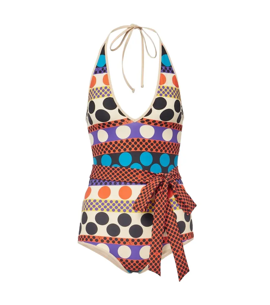 Valentino Escape belted polka-dot swimsuit | Image 1 Valentino Escape belted polka-dot swimsuit | Image 1
