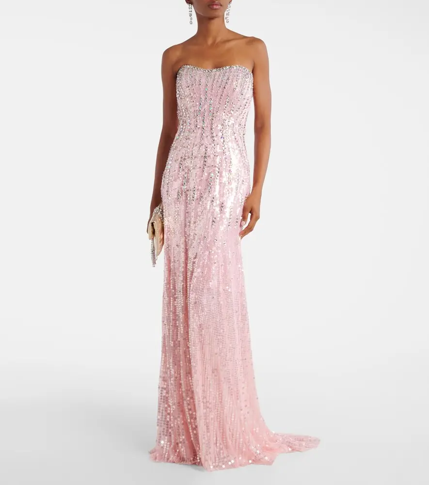 Jenny Packham Sarai embellished bustier gown | Thumbnail 3 Jenny Packham Sarai embellished bustier gown | Thumbnail 3