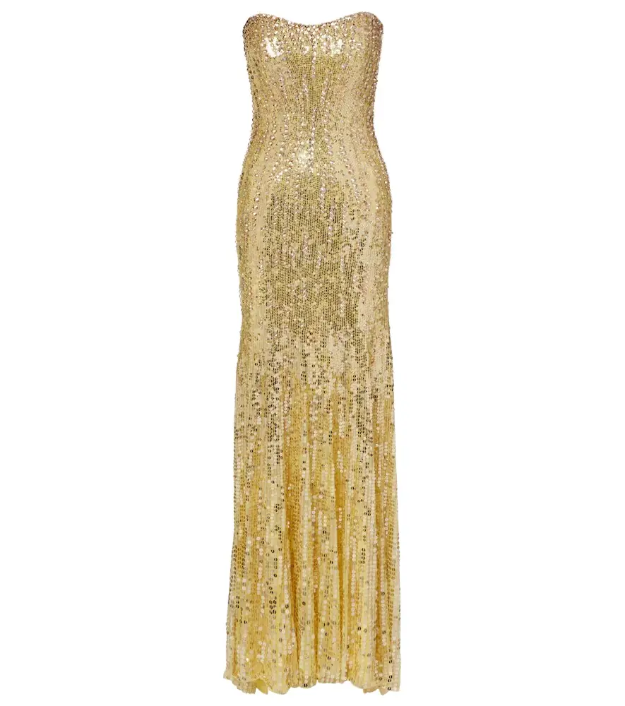 Jenny Packham Sarai sequined corset gown