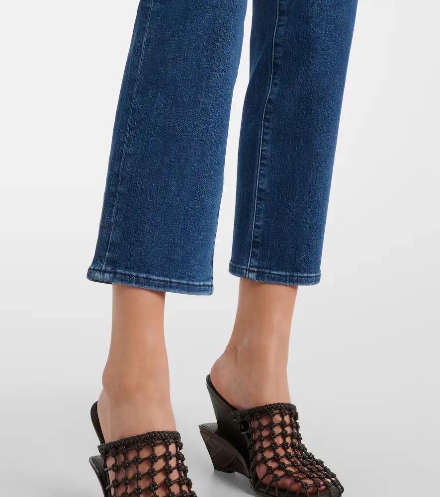 Frame Icon cropped mid-rise straight jeans | Thumbnail 3