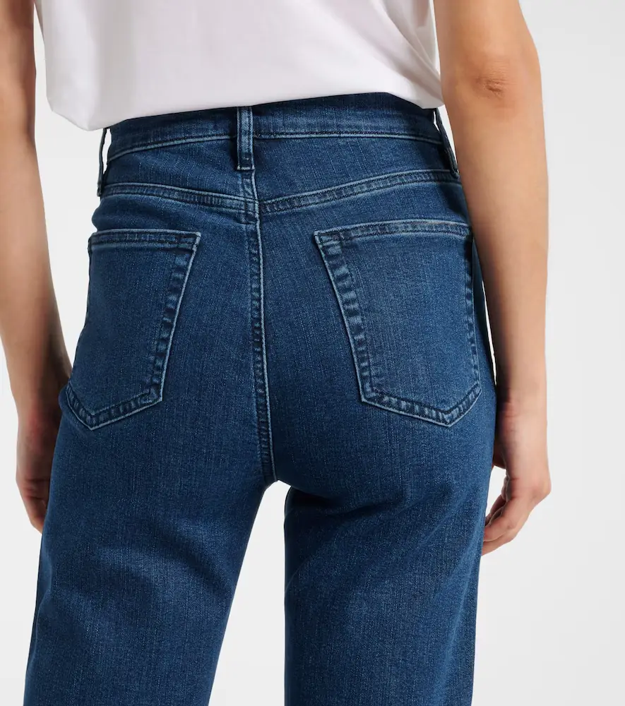 Frame Icon cropped mid-rise straight jeans | Thumbnail 4