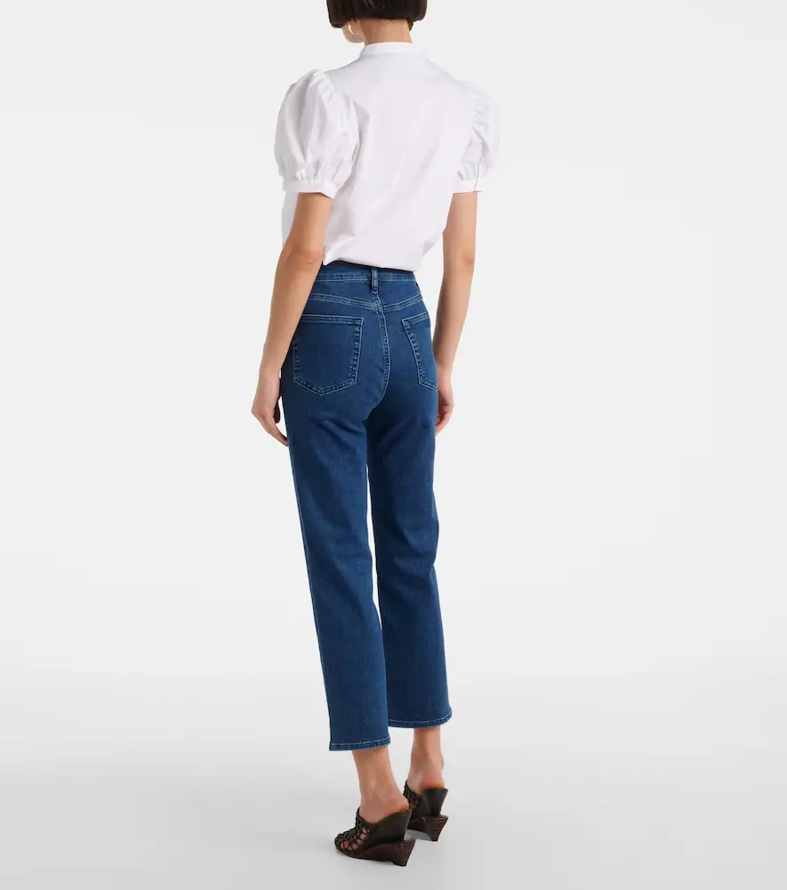 Frame Icon cropped mid-rise straight jeans | Thumbnail 5