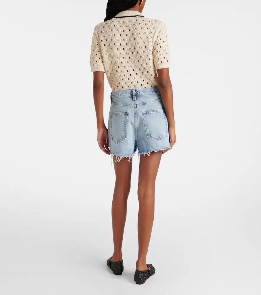 Frame Dare high-rise denim shorts | Thumbnail 3