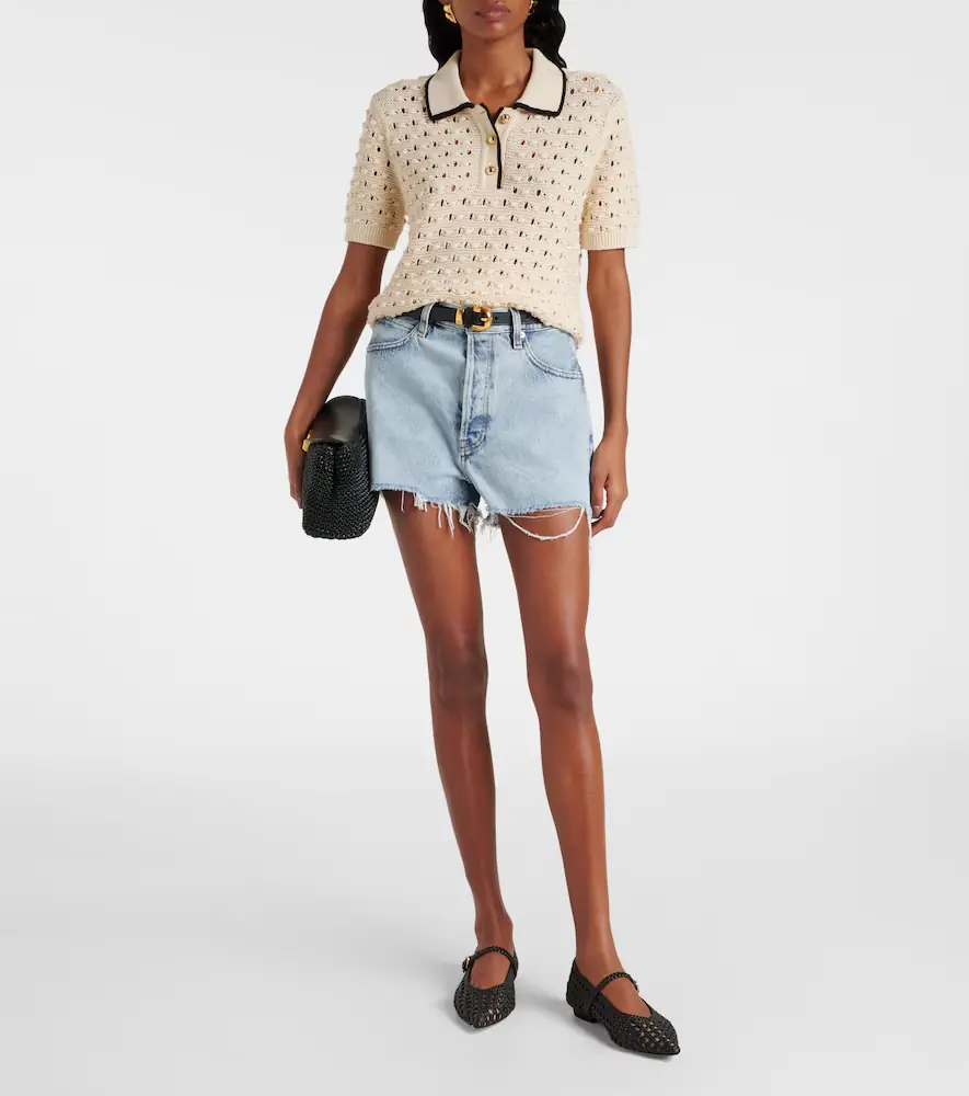 Frame Dare high-rise denim shorts | Thumbnail 5