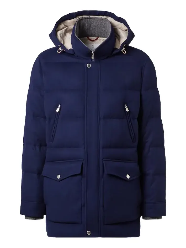 Wool flannel down jacket Wool flannel down jacket