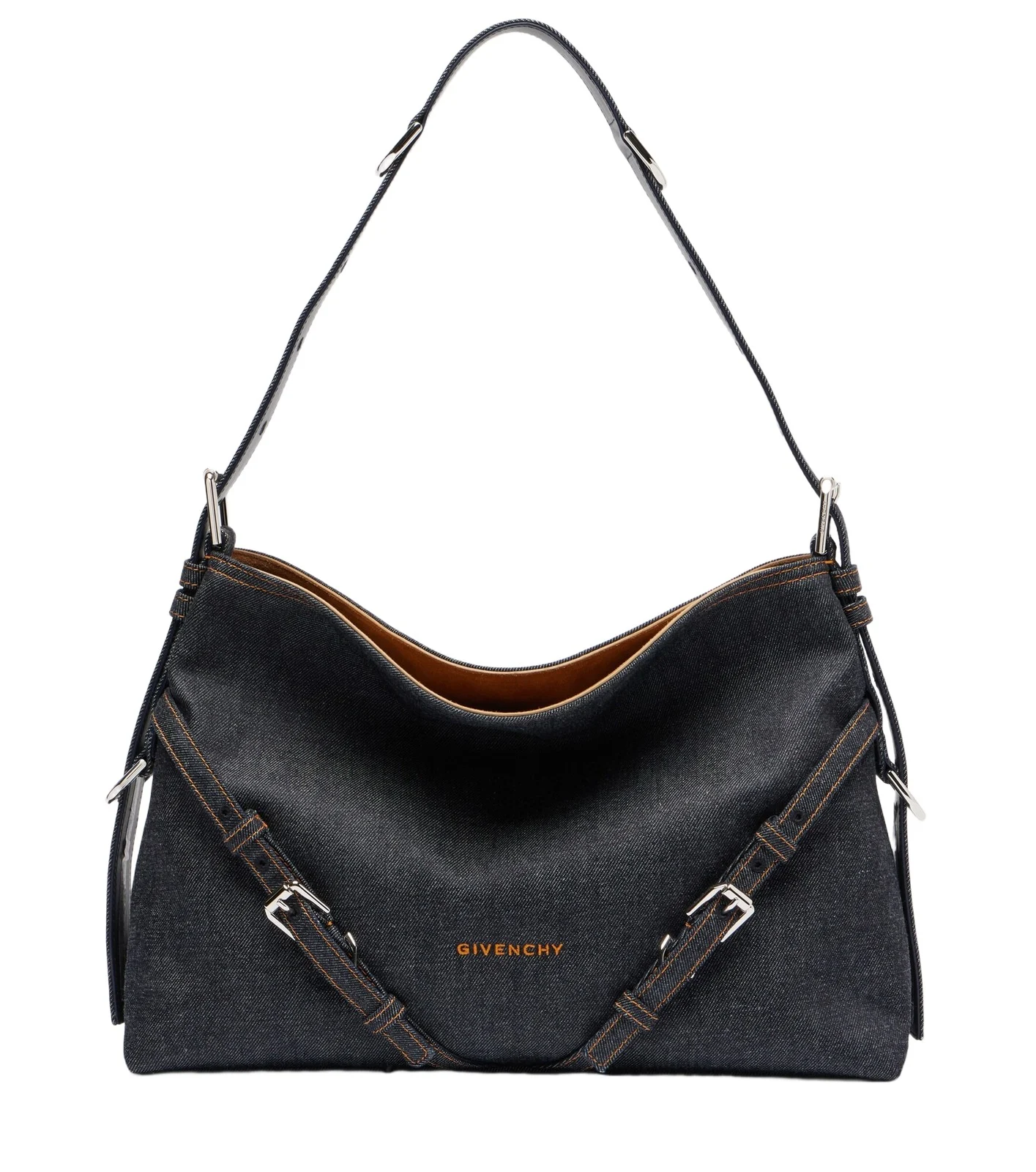 Voyou Medium denim shoulder bag