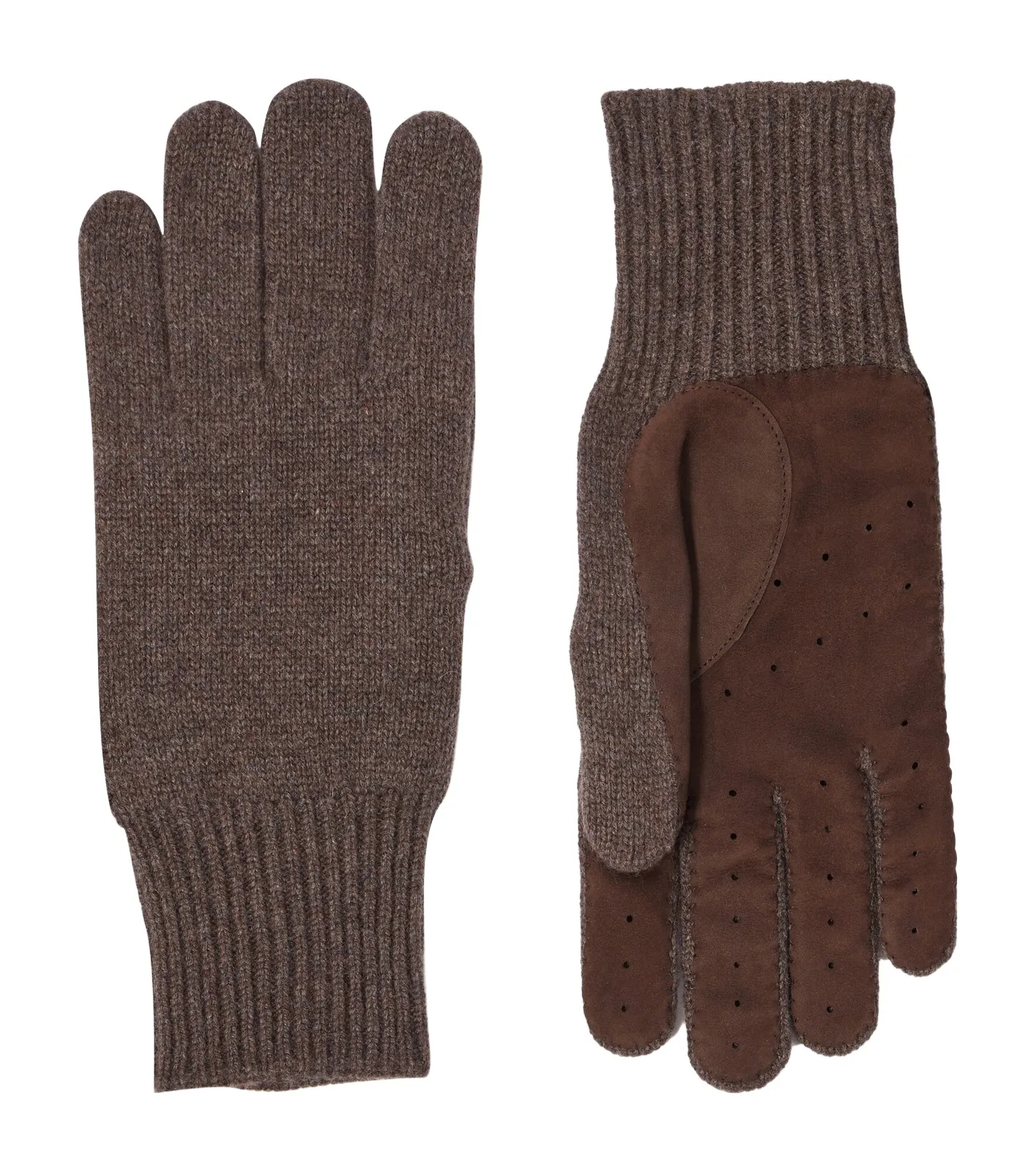 Cashmere and suede gloves Cashmere and suede gloves