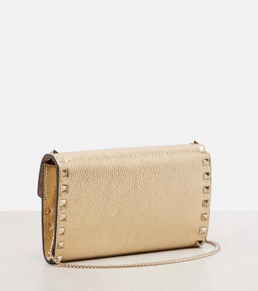Valentino Garavani Rockstud metallic leather wallet on chain | Thumbnail 2 Valentino Garavani Rockstud metallic leather wallet on chain | Thumbnail 2