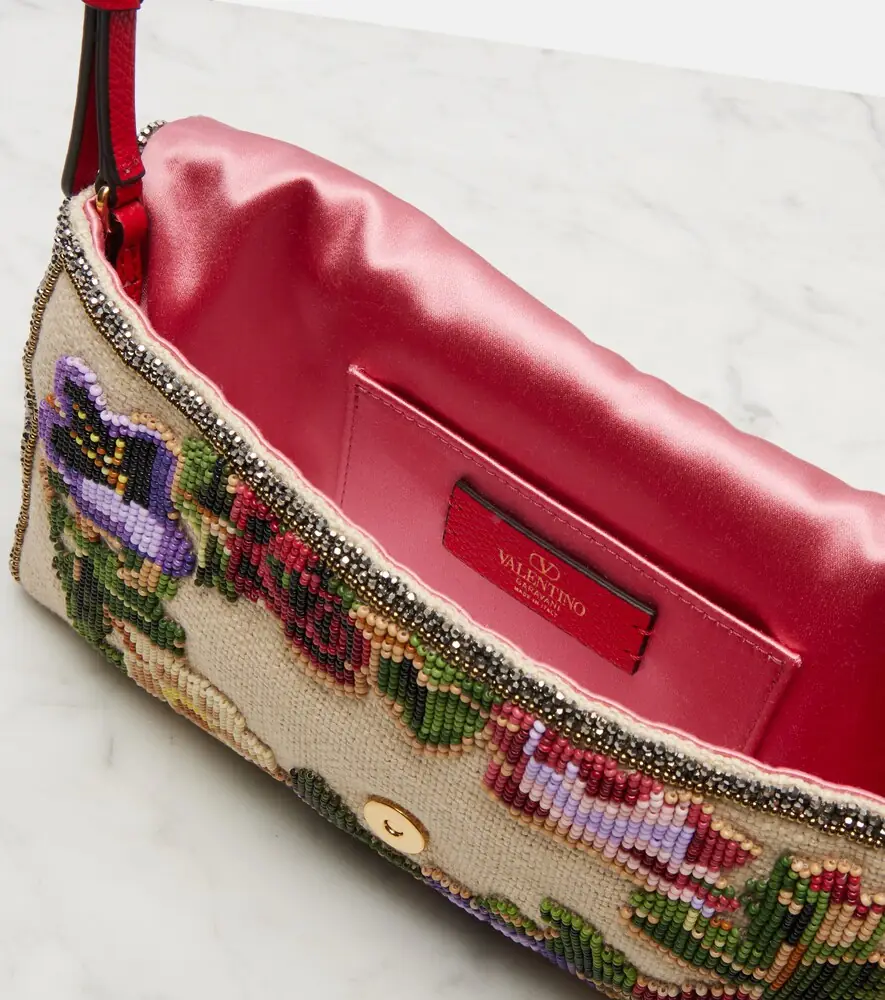 Valentino Garavani DeVain Small beaded shoulder bag | Thumbnail 2
