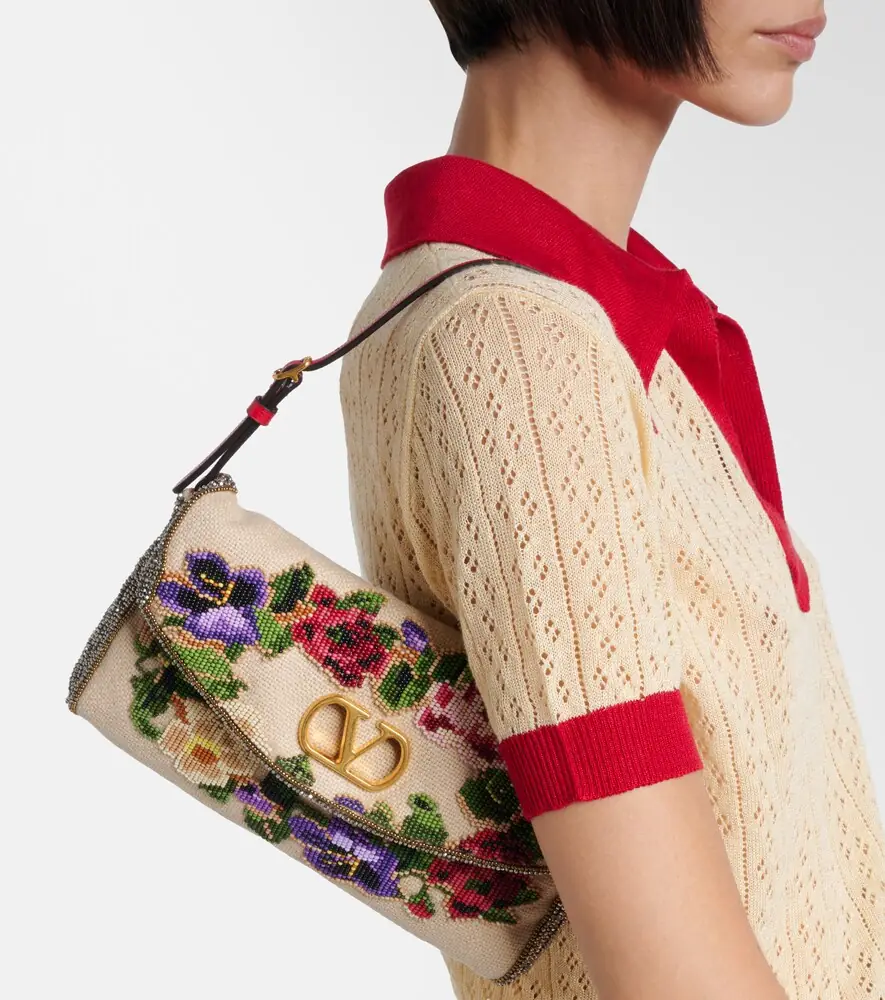 Valentino Garavani DeVain Small beaded shoulder bag | Thumbnail 5