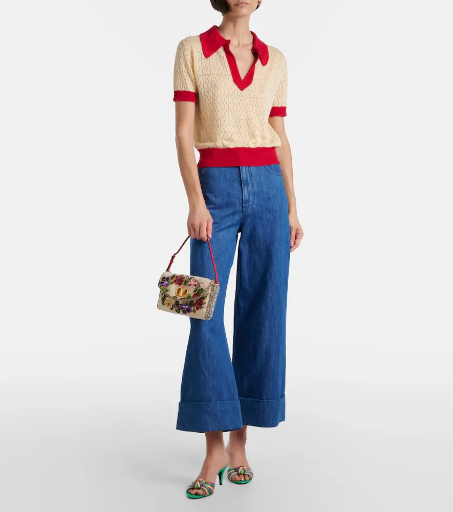 Valentino Garavani DeVain Small beaded shoulder bag | Thumbnail 6