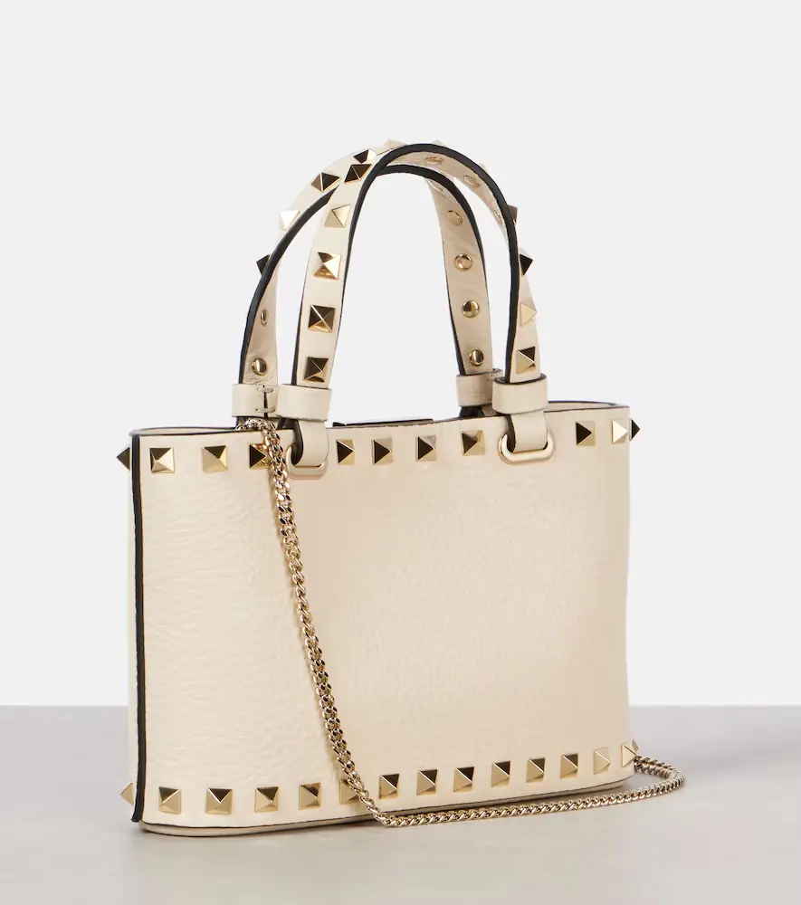 Valentino Garavani Rockstud Mini leather tote bag | Thumbnail 3 Valentino Garavani Rockstud Mini leather tote bag | Thumbnail 3