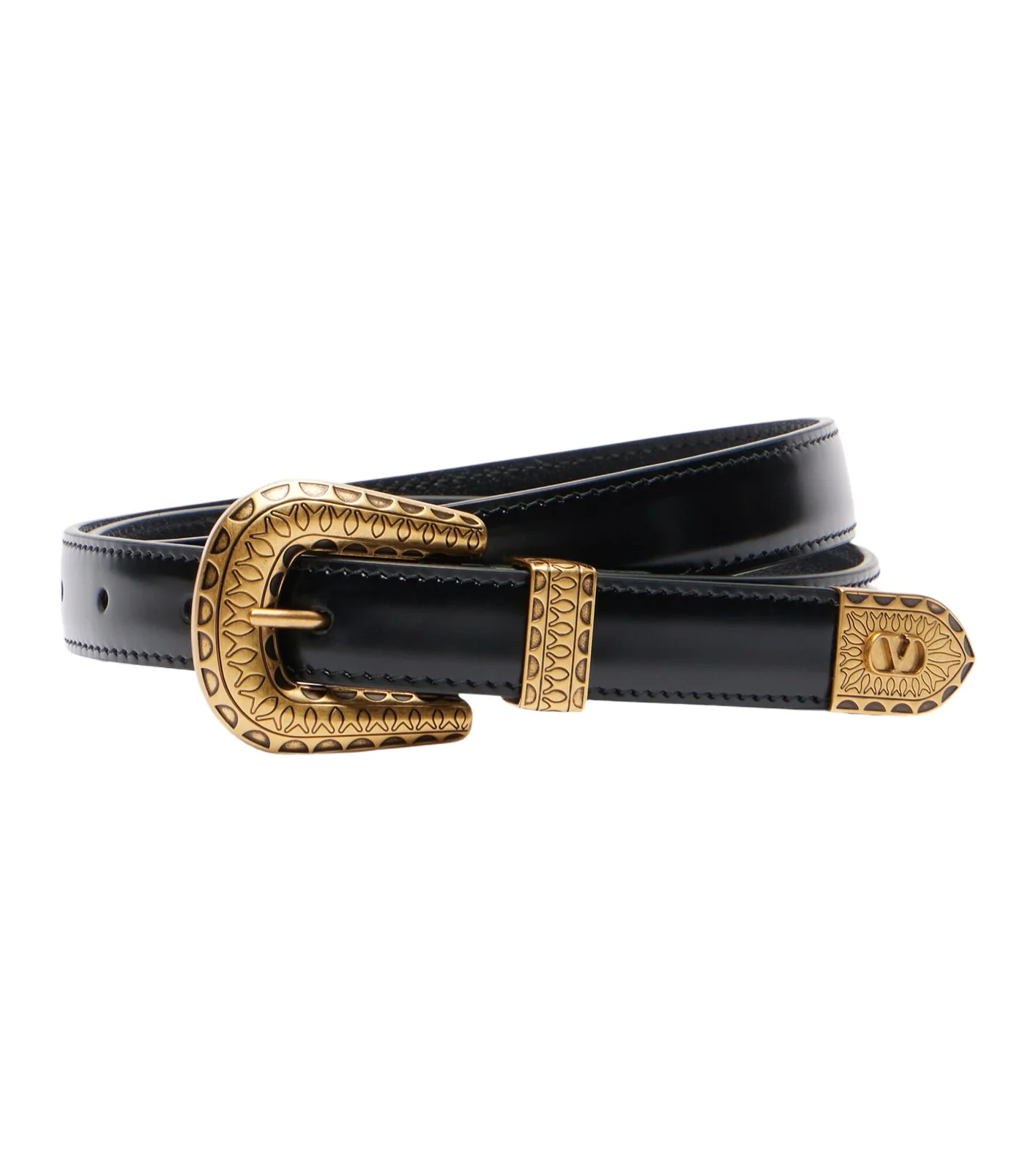 VLogo Signature leather belt VLogo Signature leather belt