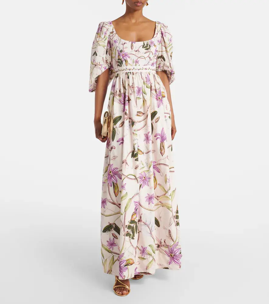 Agua by Agua Bendita Viviane floral cotton maxi dress | Thumbnail 3