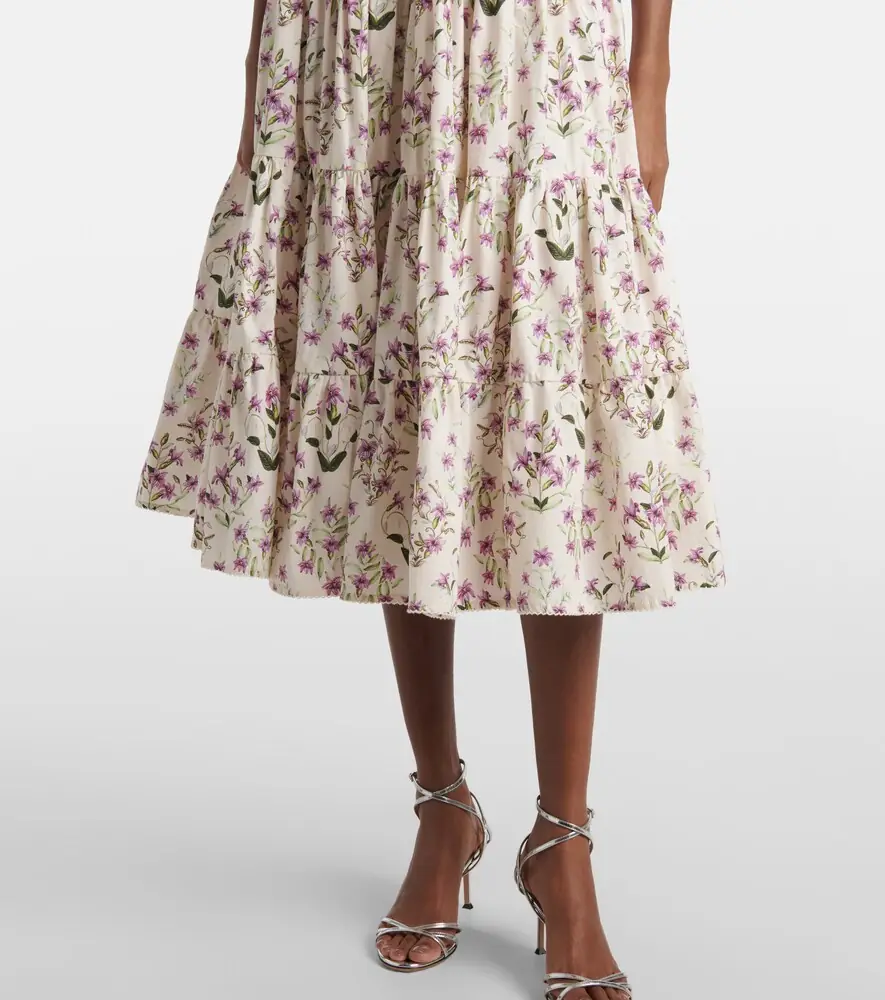 Agua by Agua Bendita Palmera tiered cotton maxi dress | Thumbnail 5