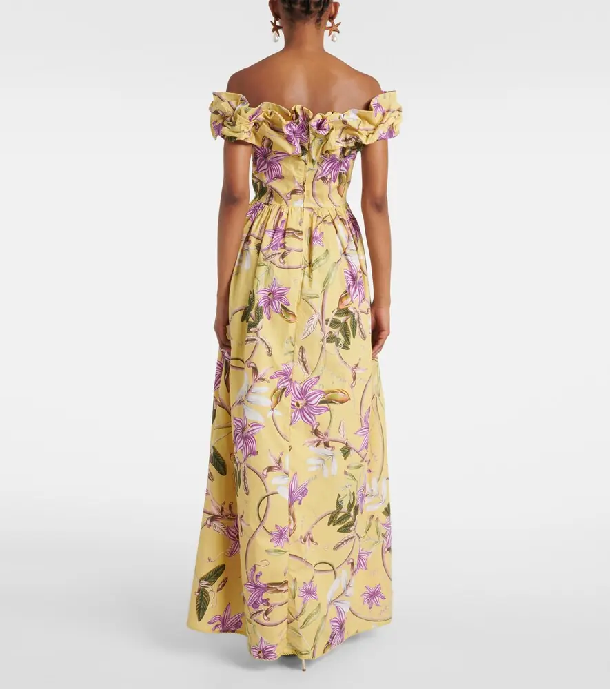Agua by Agua Bendita Espliego floral cotton poplin maxi dress | Thumbnail 6