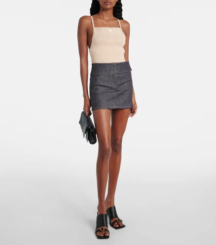 Courrèges Courrèges Logo ribbed-knit tank top | Thumbnail 5