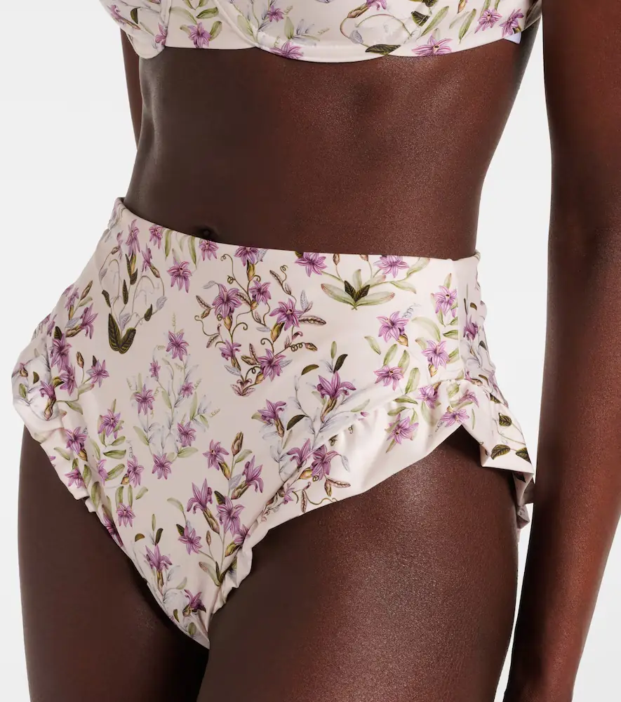 Agua by Agua Bendita Jengibre floral ruffled bikini bottoms | Thumbnail 2