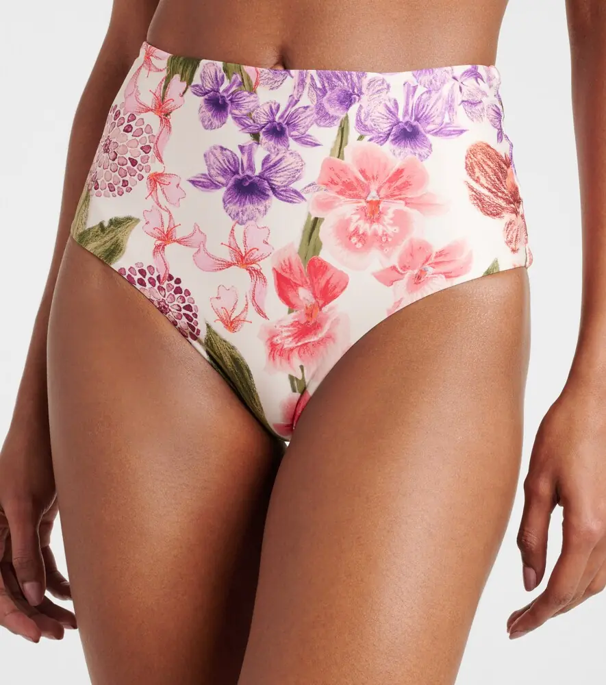 Agua by Agua Bendita Floral high-rise bikini bottoms | Thumbnail 3
