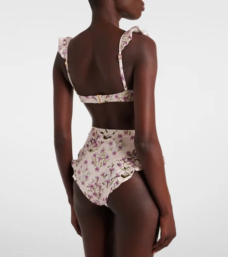 Agua by Agua Bendita Kiwi printed bikini top | Thumbnail 2