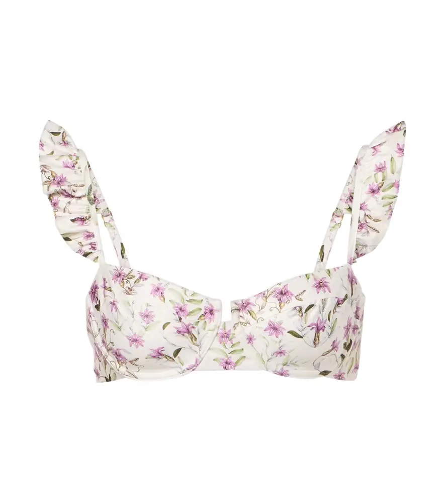 Agua by Agua Bendita Kiwi printed bikini top