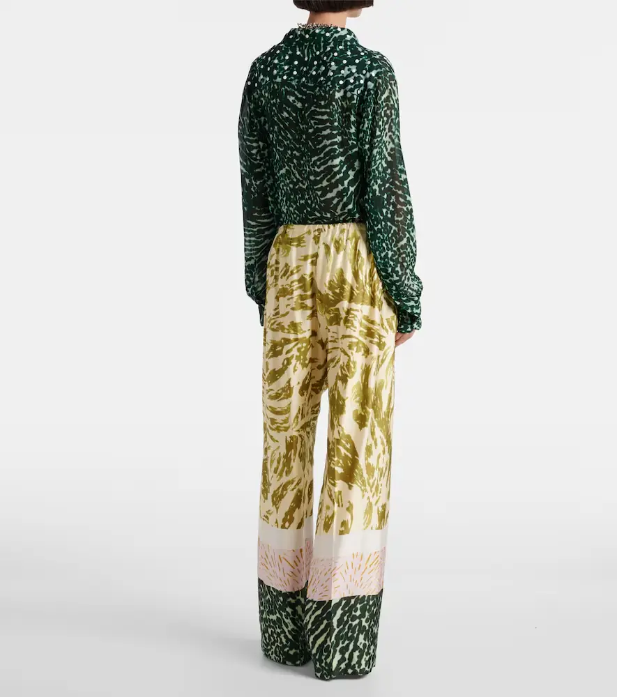Dries Van Noten Printed wide-leg pants | Thumbnail 2