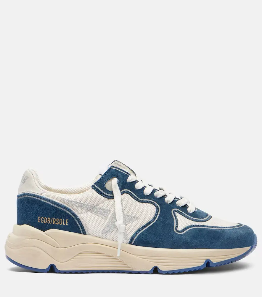 Golden Goose Running Sole suede-trimmed sneakers | Thumbnail 4 Golden Goose Running Sole suede-trimmed sneakers | Thumbnail 4