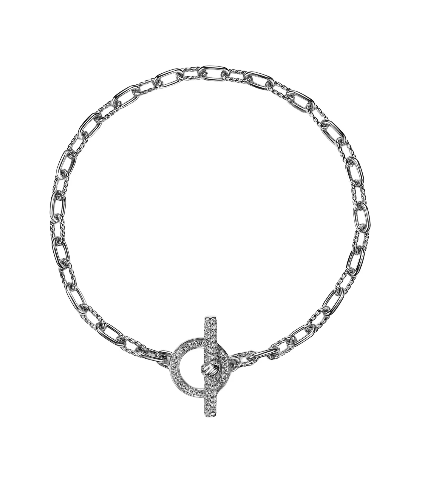 David Yurman DY Madison sterling silver bracelet with diamonds