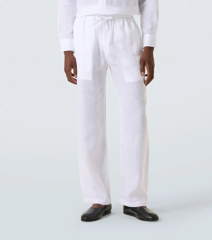 Saman Amel Linen wide-leg pants | Thumbnail 3 Saman Amel Linen wide-leg pants | Thumbnail 3
