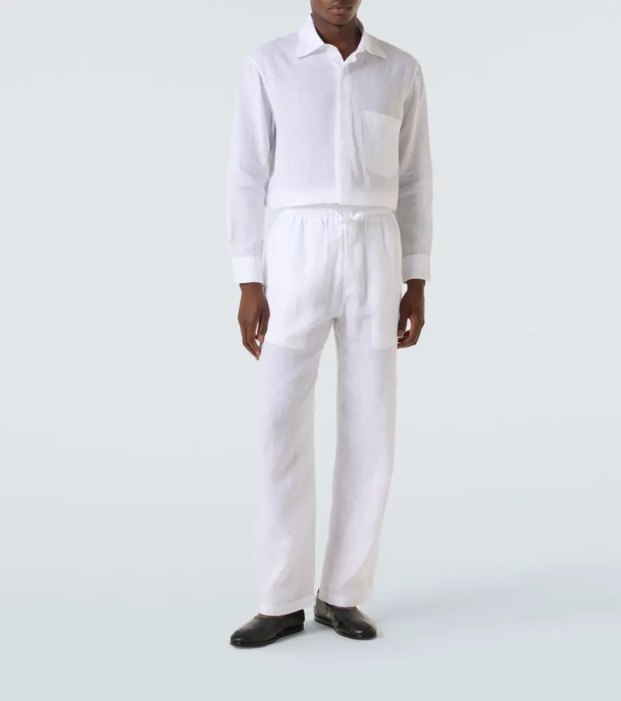 Saman Amel Linen wide-leg pants | Thumbnail 4 Saman Amel Linen wide-leg pants | Thumbnail 4