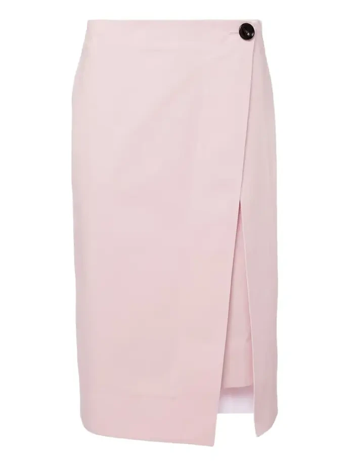 Cotton twill midi skirt Cotton twill midi skirt