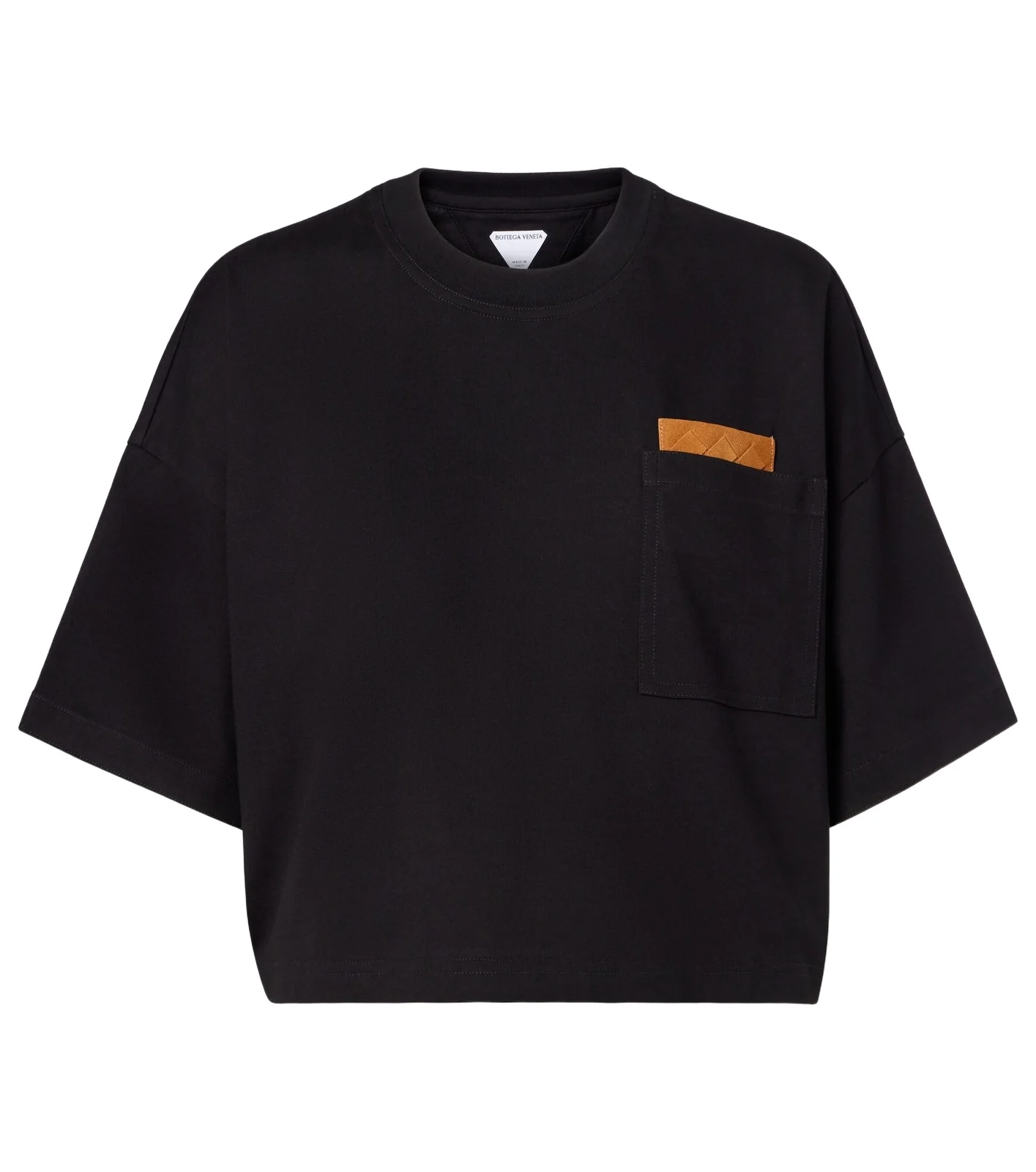 Bottega Veneta Cropped cotton jersey T-shirt