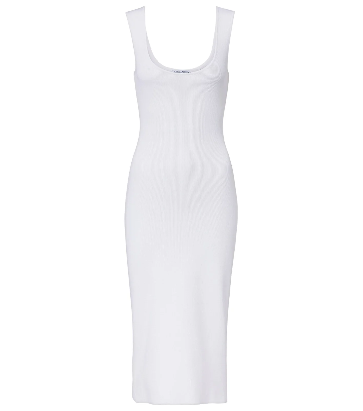 Chain-detail ribbed-knit midi dress Chain-detail ribbed-knit midi dress