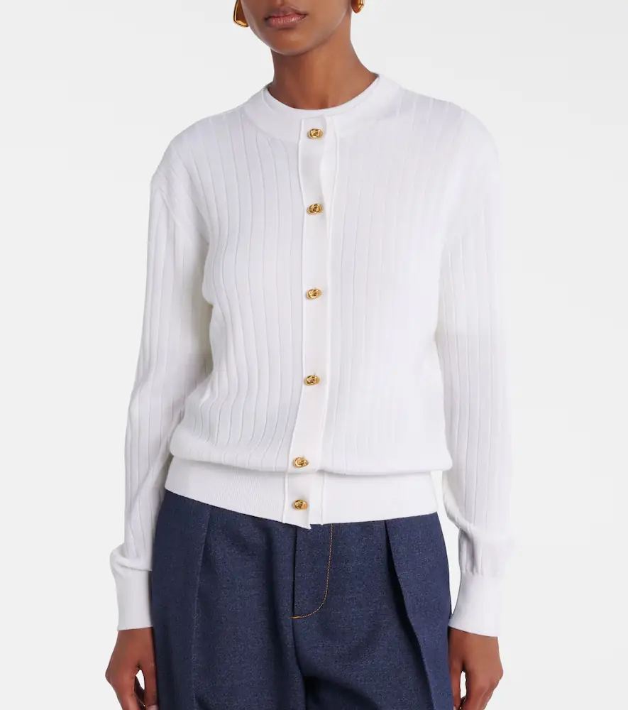 Bottega Veneta Knot ribbed-knit wool cardigan | Thumbnail 2