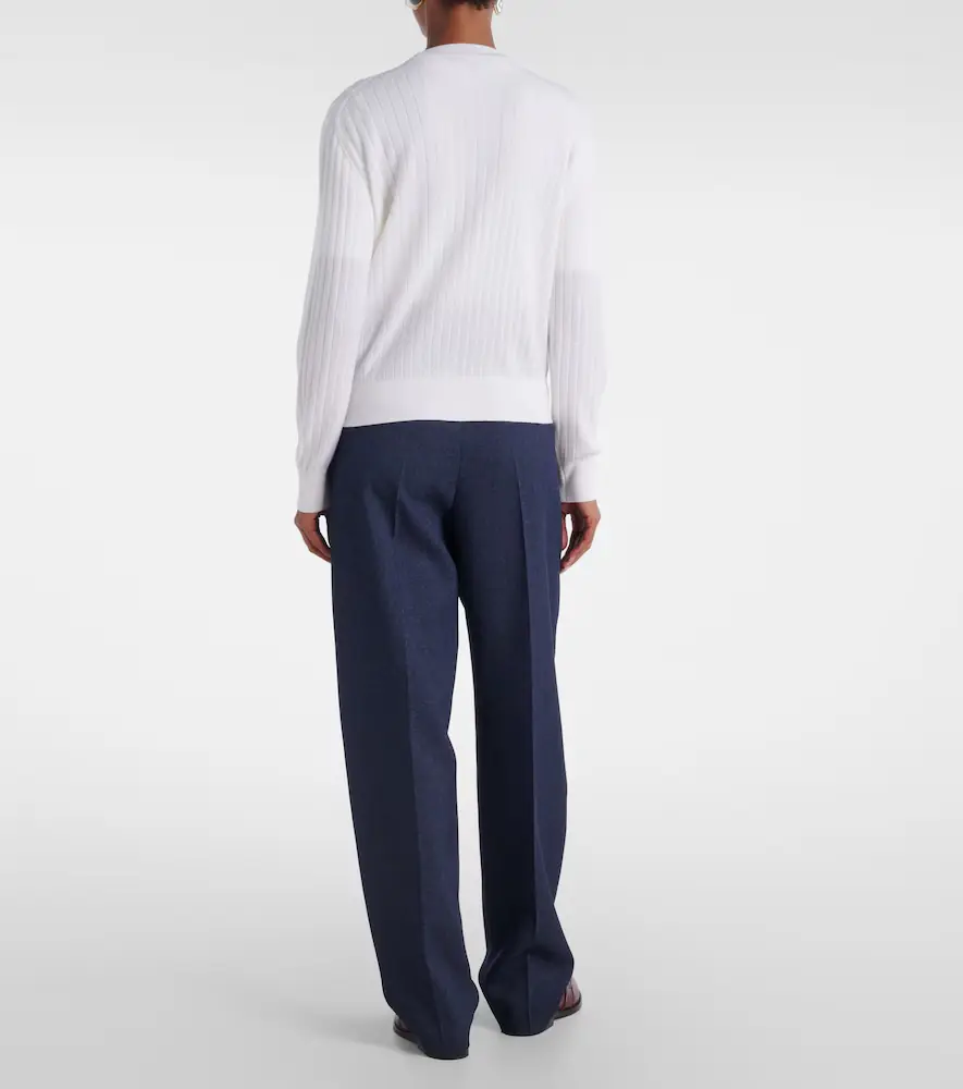 Bottega Veneta Knot ribbed-knit wool cardigan | Thumbnail 4