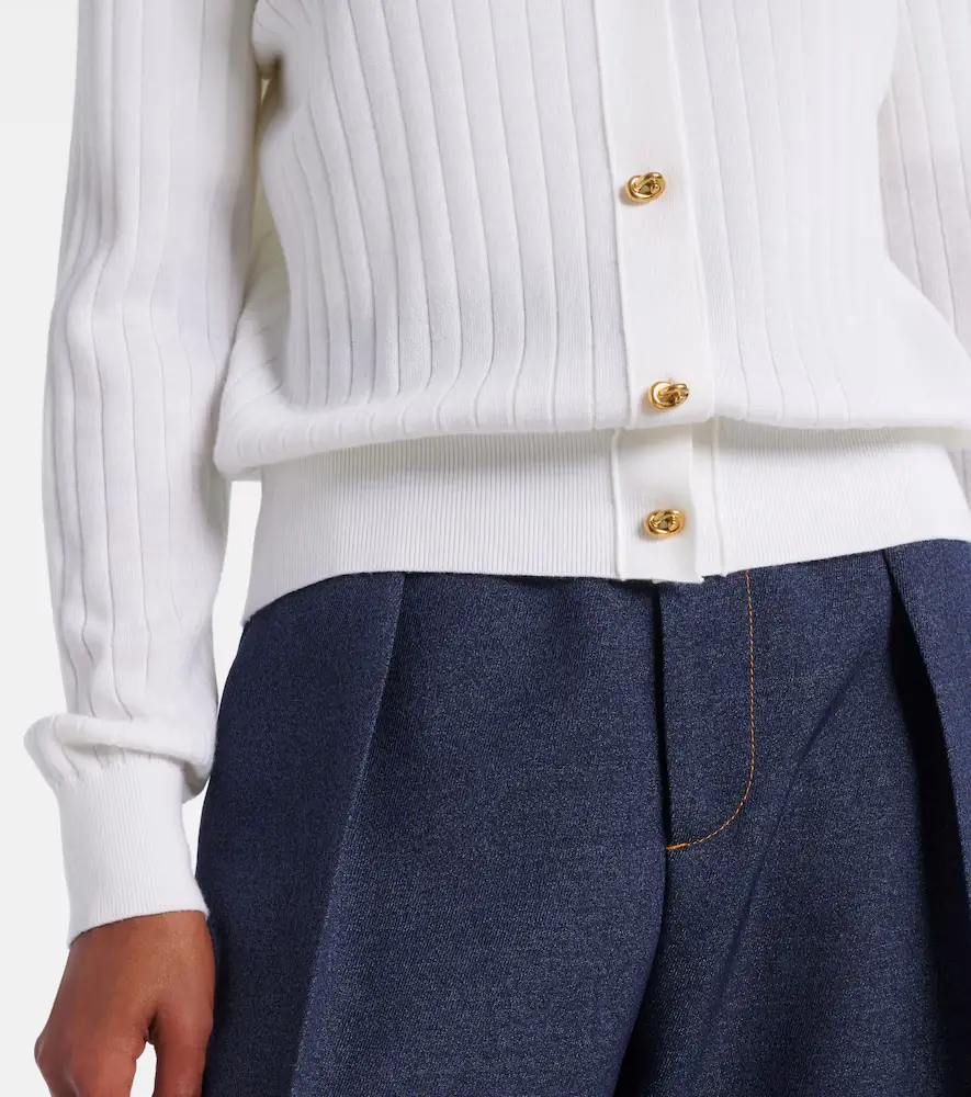 Bottega Veneta Knot ribbed-knit wool cardigan | Thumbnail 6