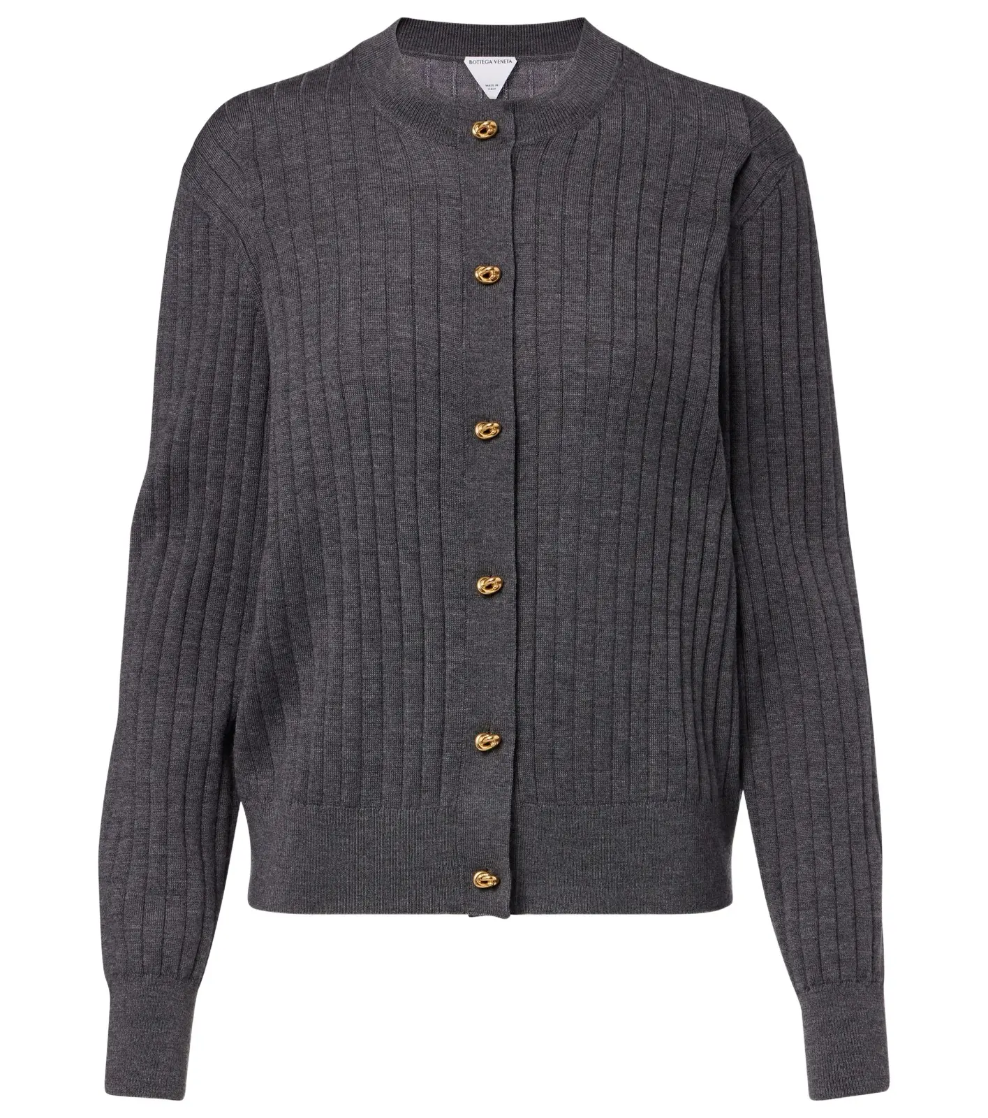 Knot ribbed-knit wool cardigan Knot ribbed-knit wool cardigan