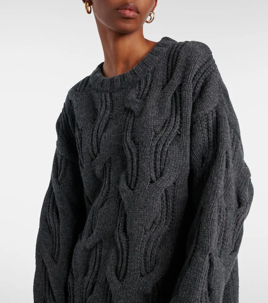 Bottega Veneta Cable-knit wool sweater | Thumbnail 5